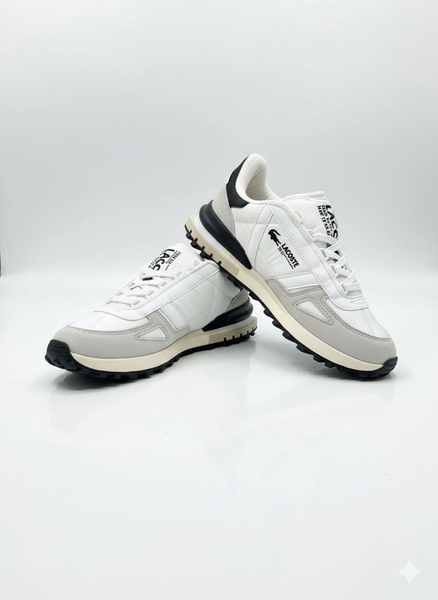 Lacoste Partner Piste White: Fresh Retro Runner Sneakers for Style