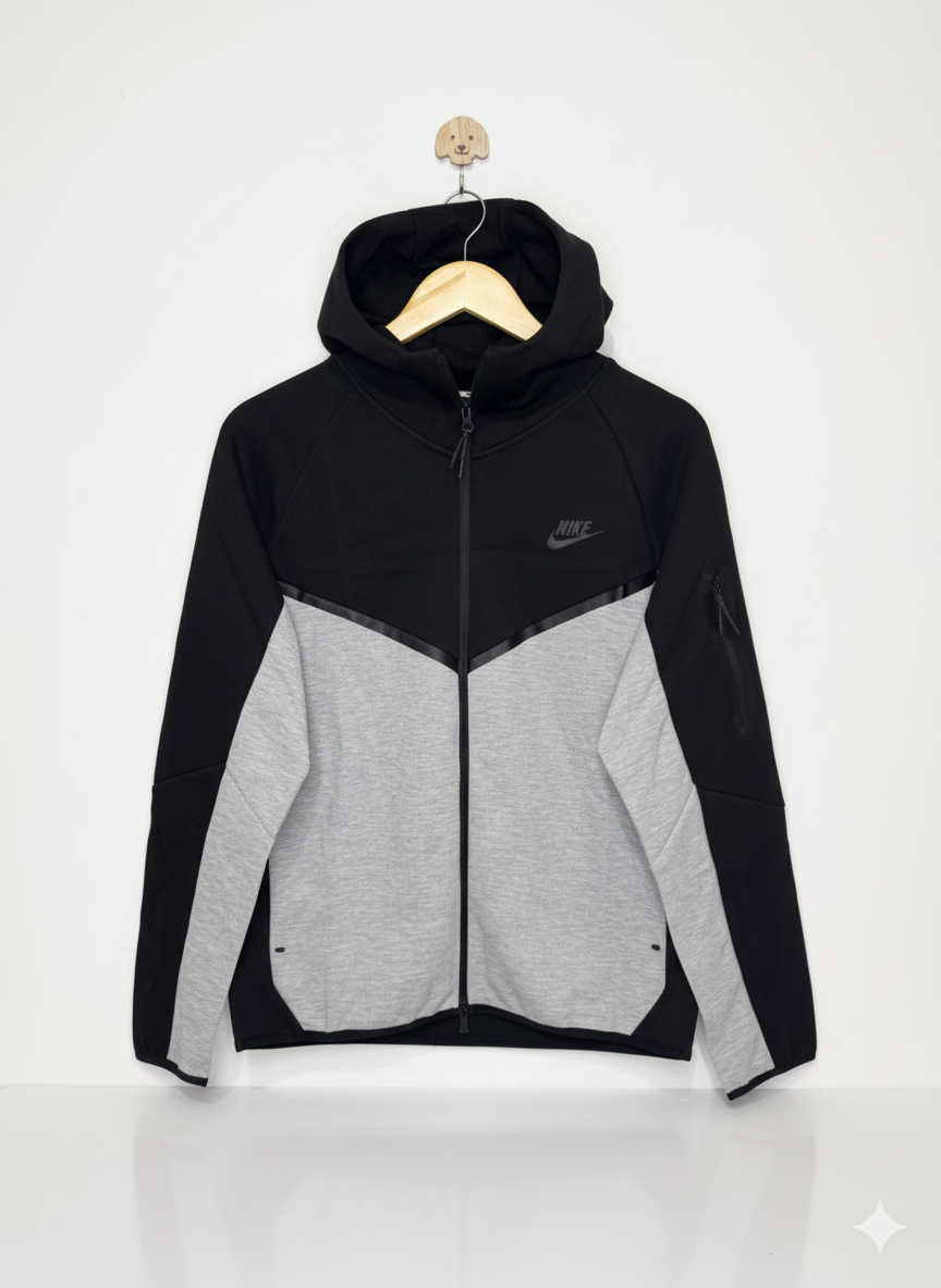 Nike Men’s Black and Grey Tracksuit Set  Stylish Sportswear Outfit