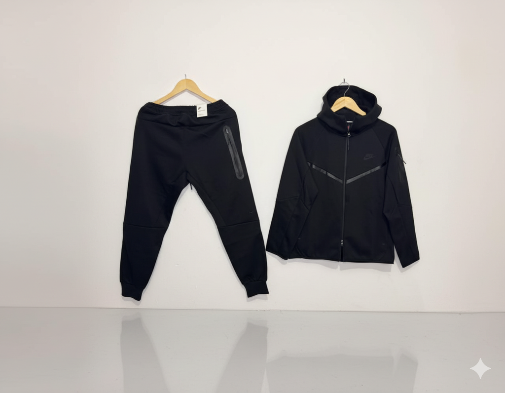 Nike Men’s Black and Grey Tracksuit Set  Stylish Sportswear Outfit