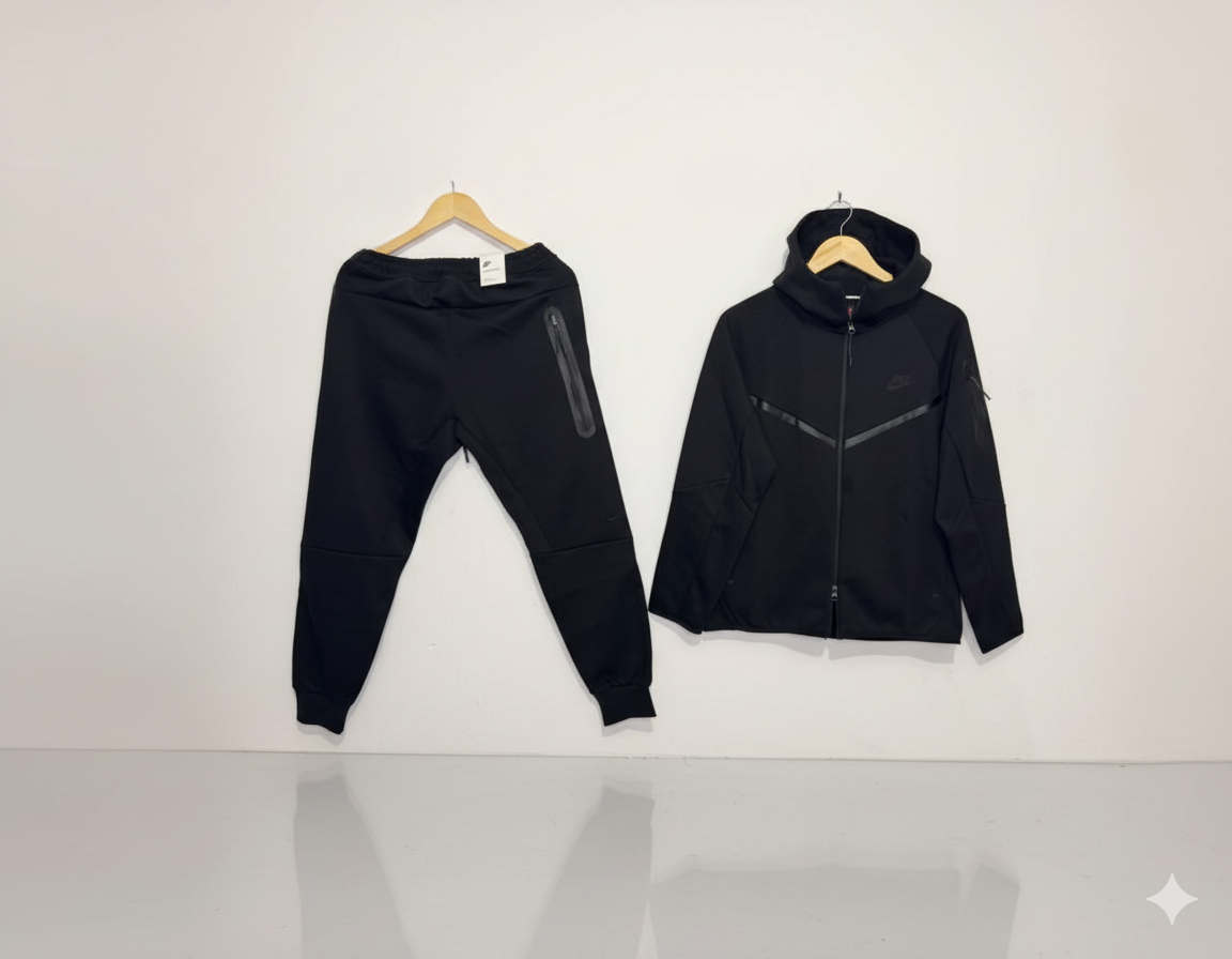 Nike Men’s Black and Grey Tracksuit Set  Stylish Sportswear Outfit