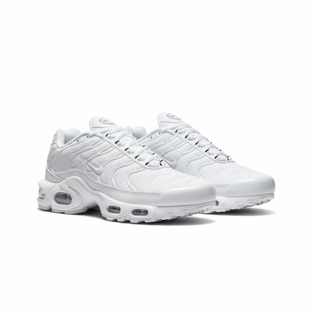 Nike Air Max Plus White: Classic Tuned Air Sneakers for Comfort and Style