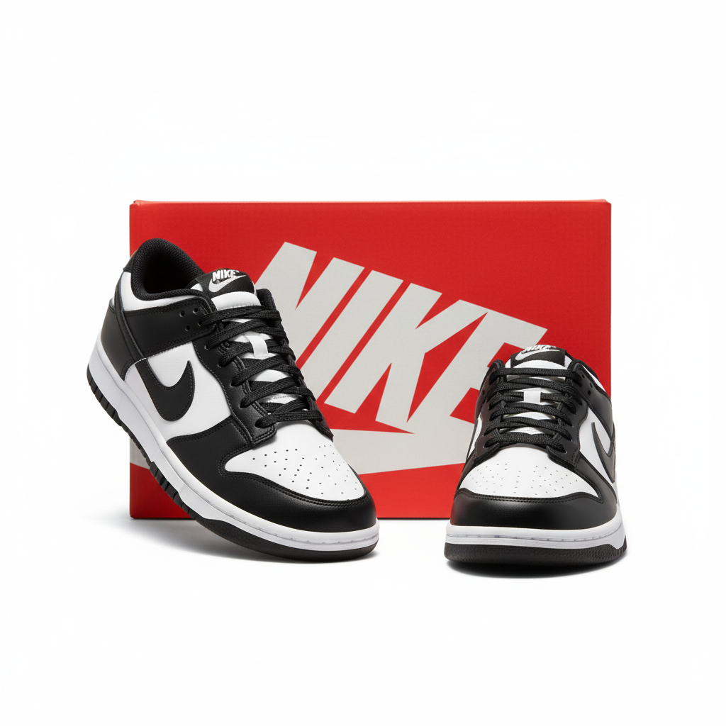 Nike Dunk Low Panda: Classic Black and White Sneakers for Street Style