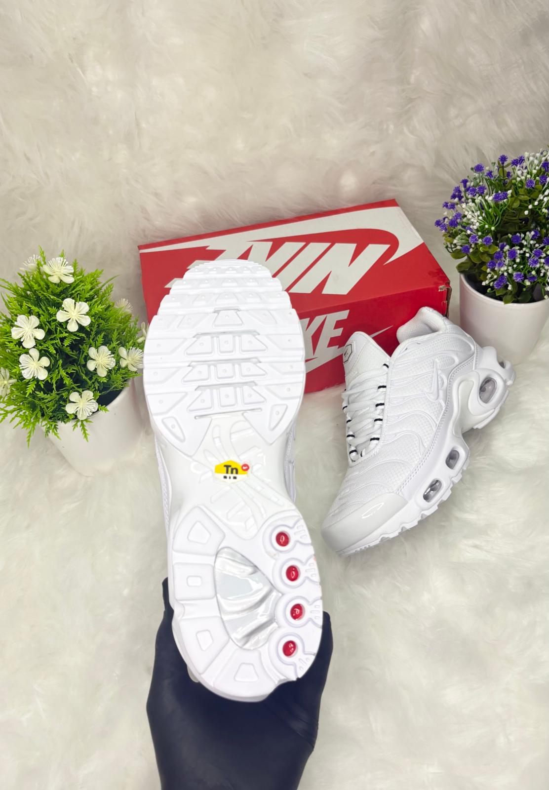 Nike Air Max Plus White: Classic Tuned Air Sneakers for Comfort and Style