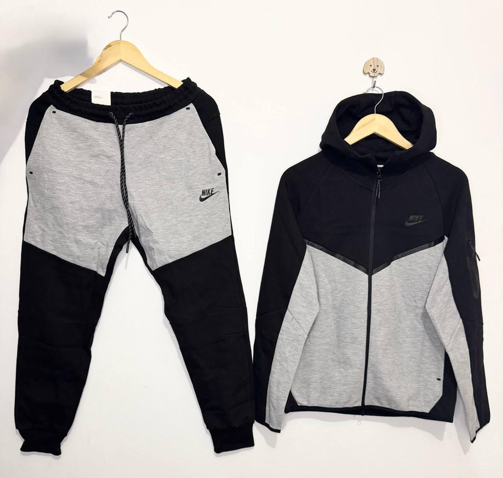 Nike Men’s Black and Grey Tracksuit Set  Stylish Sportswear Outfit