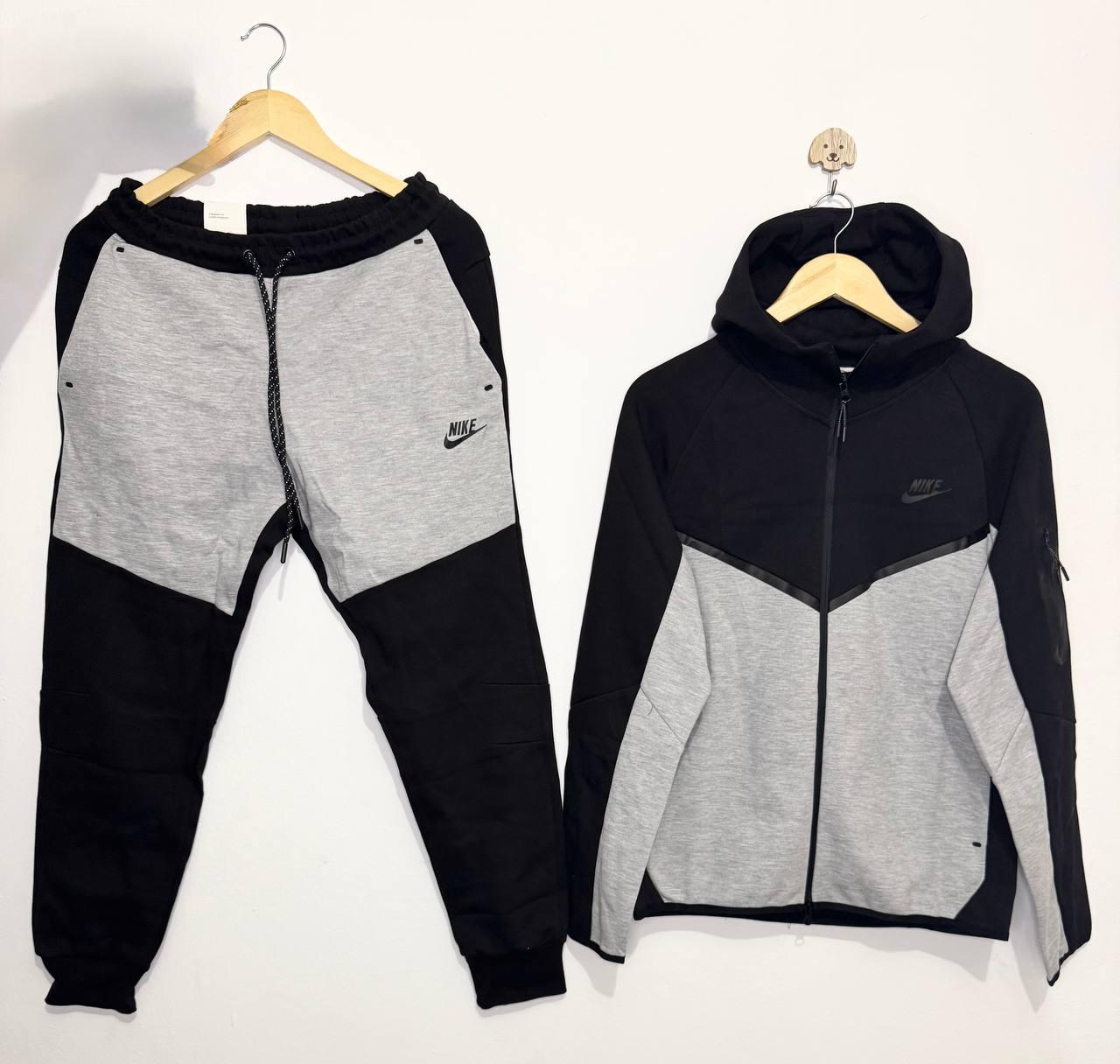 Nike Men’s Black and Grey Tracksuit Set  Stylish Sportswear Outfit