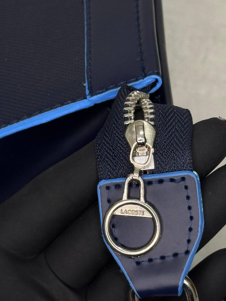 Lacoste Black Messenger Bag: Modern Crossbody for Daily Essentials